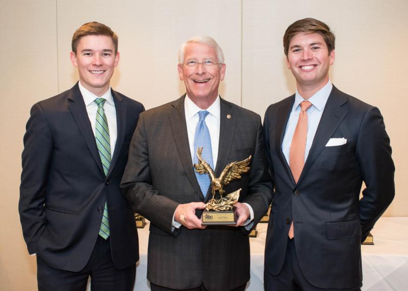 Representatives from the Associated Builders and Contractors, Inc. (ABC) present the ABC Eagle Award to U.S. Senator Roger Wicker in Washington, D.C., on Wednesday, October 18, 2017.