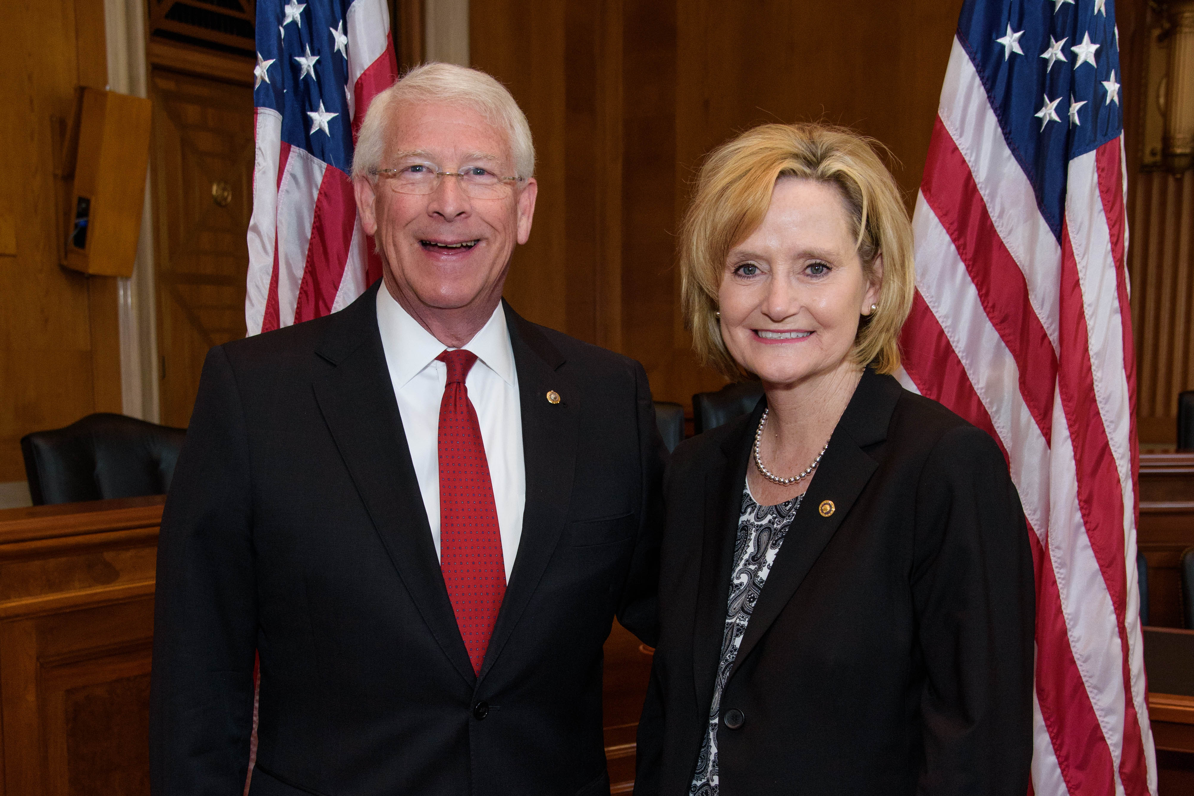 U.S. Senator Roger Wicker with U.S. Senator Cindy Hyde-Smith